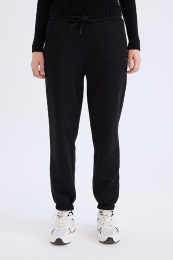 DeFacto Thick Jogger Sweatpants - Elastic Waist, Solid Tall S7370Az25Sp