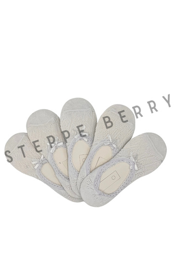 STEPPE BERRY 5 Pairs of Fishnet Lace Ballerina Socks