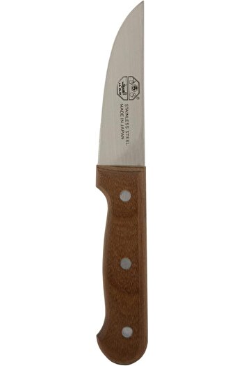 ALSAIF Multi-purpose Kitchen Knife With Wooden Handle By Al Saif, Color: Multi, Size: 5 Inches