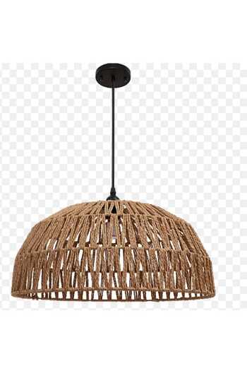 Happy Light Single Hanger Rustic Rattan Design