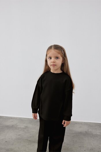 Tics Black Mother Kids Modal Suit