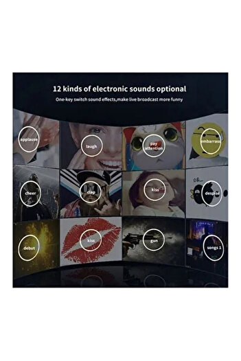 COOYA Microphone Set, 13-Piece Multifunctional Professional Live V8 Sound Card, PSM-Mic02-BM800