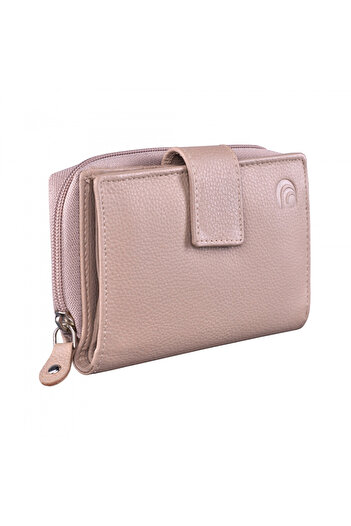 delis Portofel Dama , Annelisse Pt1219, Piele Naturala, Crem
