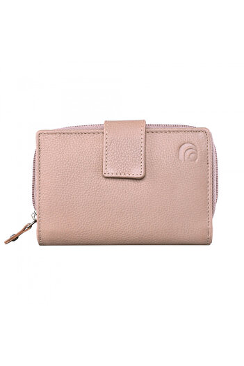 delis Portofel Dama , Annelisse Pt1219, Piele Naturala, Crem