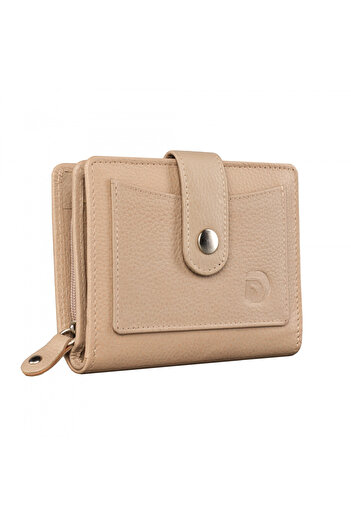 delis Women's Wallet, Nolita Pt1233, Natural Leather, Cream