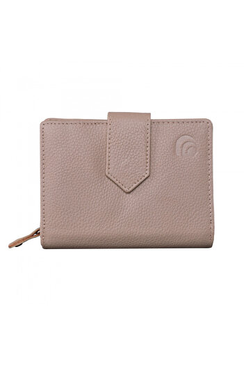 delis Women's Wallet, Melusine Pt1223, Natural Leather, Cream