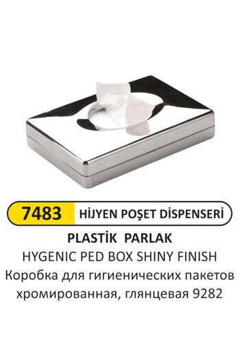 Arı Metal 9282 Shimmering Crom Hygiene Bag Box