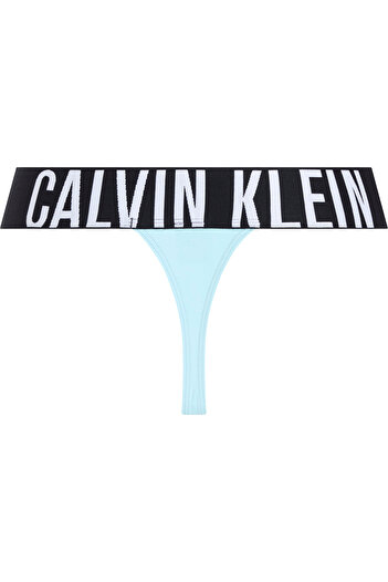 Calvin Klein High Leg Kadın Mavi Tanga