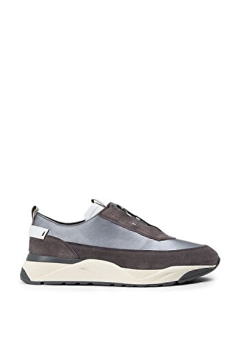 Deery Genuine Suede Gray Sneaker Men's Shoes