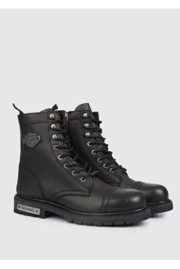 Harley Davidson Colmar Black Men's Printed Leather Boots 025m100553
