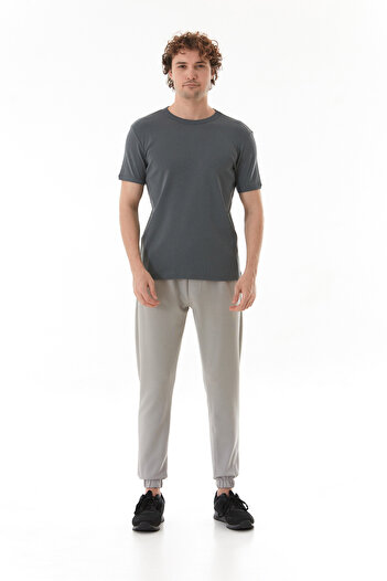 Fulla Moda Basic Crew Neck Ribbed T-Shirt