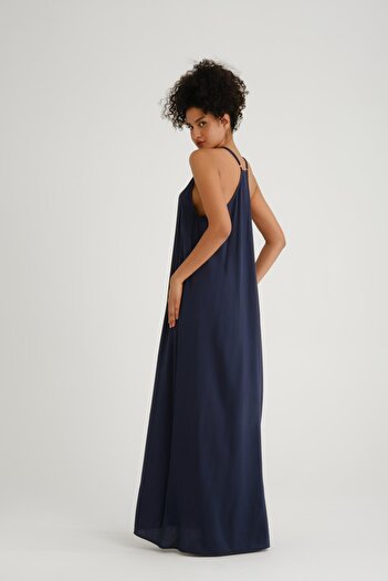 Store Maxi Abiye Elbise - Sırt Detaylı Modern Ve Rahat Stil