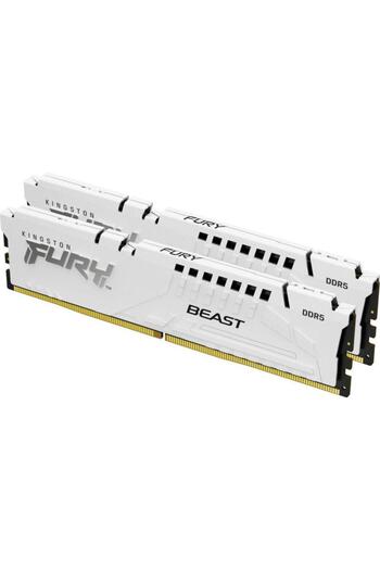 Kingston Memorii Kingston FURY Beast White 64GB(2x32GB) DDR5 6000MHz CL36 Dual Channel Kit