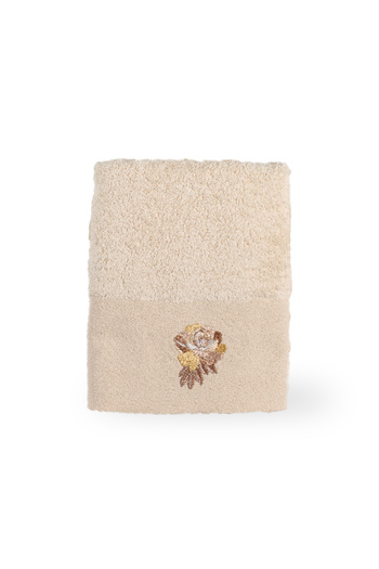 Minteks Рушник для рук і обличчя Rose Natural з вишивкою 50x90 - Minteks Home
