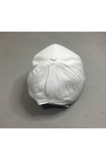 ZERAMİNE Unisex Hat - White with Adjustable Velcro on the Back