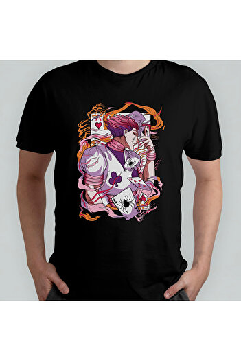 Pixxa Μπλουζάκι Hunter X Hunter Hisoka Unisex 100% βαμβακερό με λαιμόκοψη μοντέλο 11