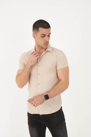 MFZ Giyim Plain Patterned Viscose Shirt-02