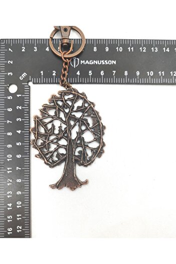 BONCADAS Keyring with Tree and Leaf Figure