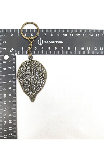 BONCADAS Keyring with Tree and Leaf Figure