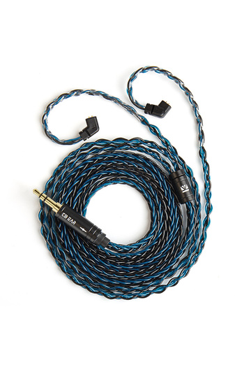 Choice1 2m blackblue 2pin-C 3.5 KBEAR ST12plus Earphone cable 2m 8 core 4N OFC silver-plated Upgraded Cable