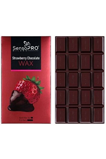 SensoPRO Milano Elastický depilační vosk, SensoPro, vosk čokoláda, jahoda, 400 g