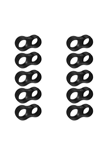 Adem Koç 10 Pieces Plastic Door Handle Stopper Door Handle Buffer Black