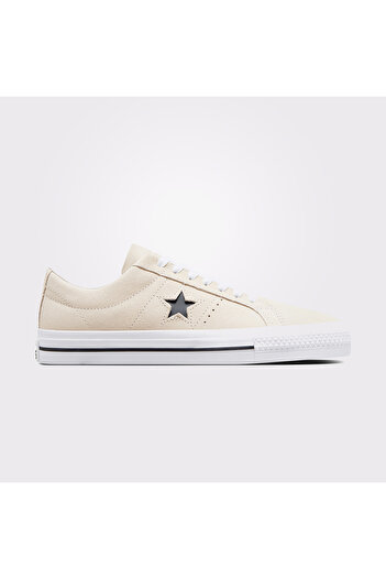 Converse Cons One Star Pro Suede Unisex Krem Sneaker