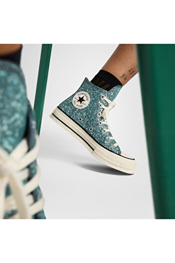 Converse Chuck 70 Glitter Unisex Mavi Sneaker