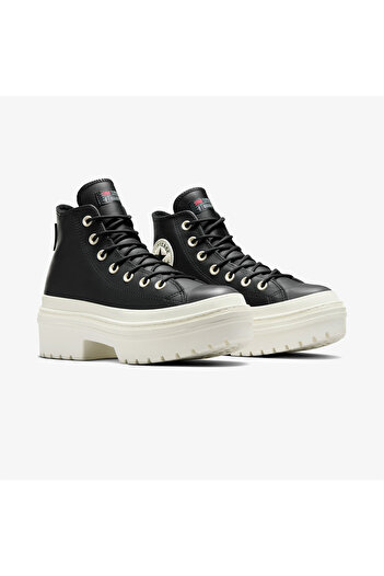 Converse Chuck Taylor All Star Lugged Heel Unisex Siyah Deri Platform Bot