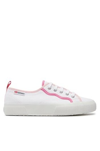 Superga adidasi dama 2750 CURLY BINDINGS alb