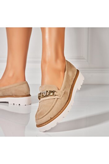 Joana Women's casual shoes Khaki made of Ajay Eco-leather