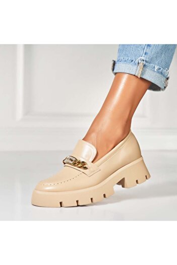 Joana Khaki Women's Casual Shoes Made of Anure Eco-Leather