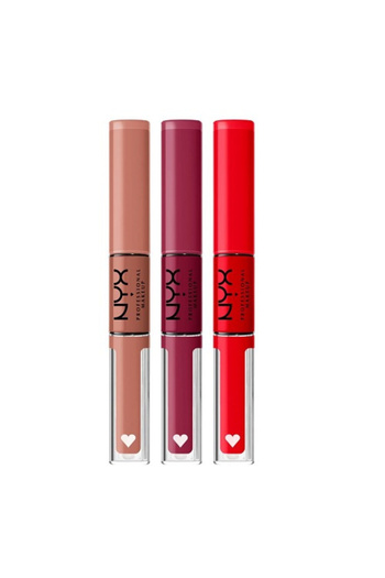 NYX Sada 3 rtěnek rujuri buze, NYX, Dárková sada High Shine Loud Trio, 01