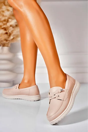 Joana Women's casual shoes in pink made of Makeila eco-leather