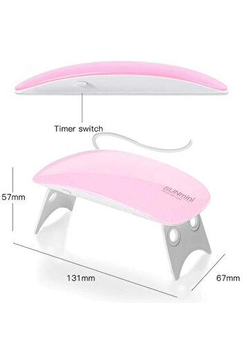 SUN Lampa Unghii, Mini, SUN, UVLED Lampa na nehty, Roz