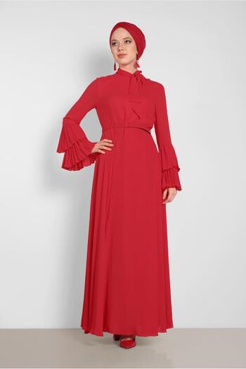 Alvina Pleated Sleeve Dress 4219