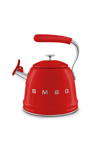 SMEG 50's Style Stovetop Whistling kettle Red