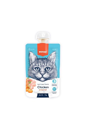 Wanpy Wanpy Tasty Meat Paste-Chicken+Carrot Cat 90G