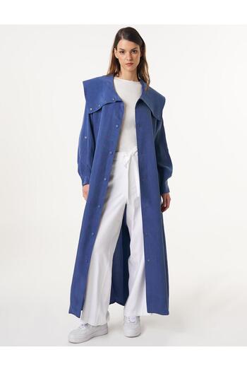 Kayra Snap Closure Lyocell Wear and Go Indigo