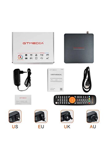 Choice1 EU Plug V9 Prime GTMEDIA V9 Prime DVB-S/S2/S2X Satellite Receiver H.265 HEVC 10Bit 1080P FHD MARS/EC