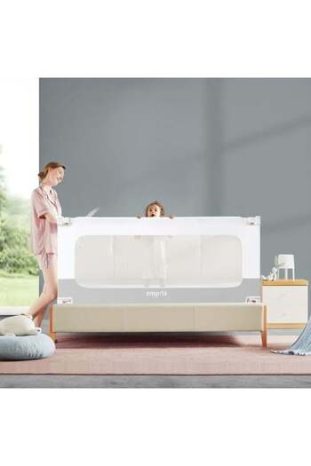 Empria Children's Bed Protection Barrier, Sliding, Empria, Adjustable Height 70.5 and 89 cm, Width 150 cm