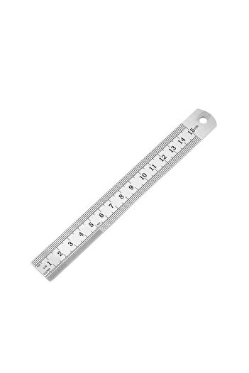 Choice 150mm 15-50Cm Double Side Scale Stainless Steel Metal Straight Ruler Measuring Tool Precision Measur