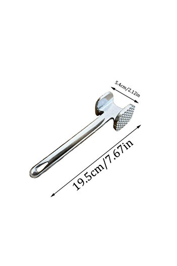Choice 19 cm silver Meat Tenderizer Hammer 19cm Household Aluminum Alloy Steak Metal Mallet Kitchen Tool He