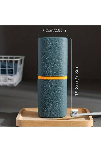 Choice3 Dark Green Portable Travel Mouthwash Cup Scandinavian Style Simple Toothbrush Set Storage Box Large