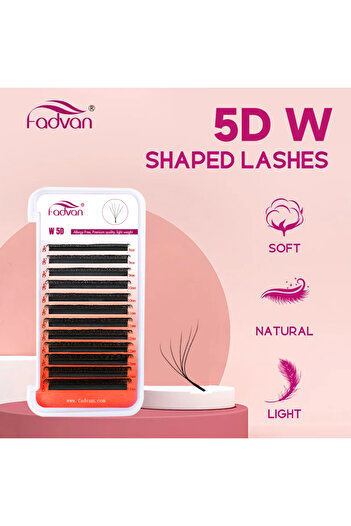 Choice 812MIX D FADVAN Light 5D W Shaped 0.07mm M/C/D Curved Eyelash Extensions Gradient Faux Mink Lashes P