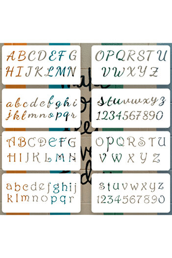 Choice WMHTC-100-48 8 pieces/rectangular letter mold DIY oil painting mug coloring relief home photo album