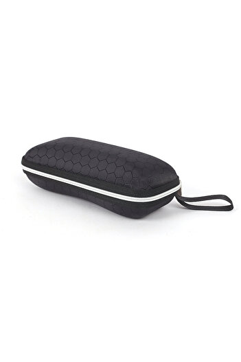 choice2 Black Portable Glasses Case For Women Men Sunglasses Box With Lanyard Zipper Eyeglass Case Cover Pro