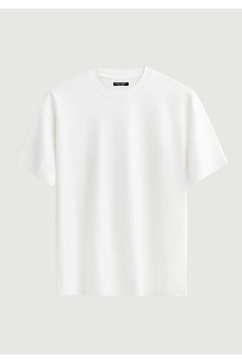SOFTWAY Unisex Organic Oversize Plain T-Shirt - White