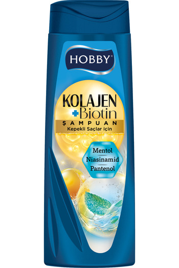 Hobby Shampoo for Dandruff Hair Collagen Menthol & Panthenol 480 ml