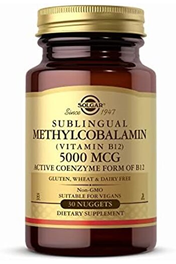 Solgar Methylcobalamin (Vitamin B12) 5000 Mcg Nuggets, 30 Count